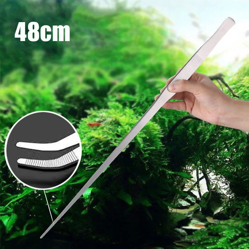 Marine Aquarium Glass Cleaner - Pinzette in acciaio inossidabile da 48