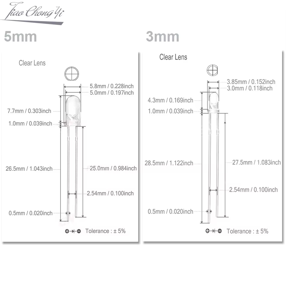 LED DIP 5mm 2 pin Blu Ghiaccio - Actinic Blue Led recensione e prezzo