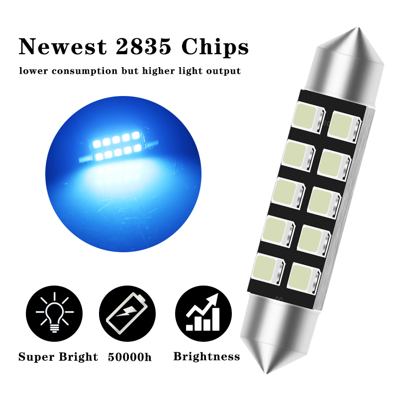 2 pezzi di luci LED C5W Festoo - Actinic Blue Led recensione e prezzo